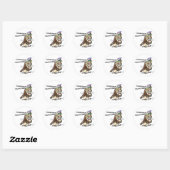 Sticker Rond Tant de livres (Feuille)