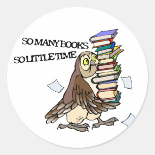 Sticker Rond Tant de livres