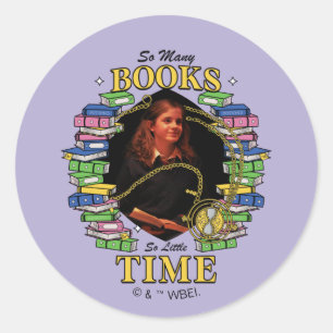 Sticker Rond Tant De Livres, Si Peu De Temps