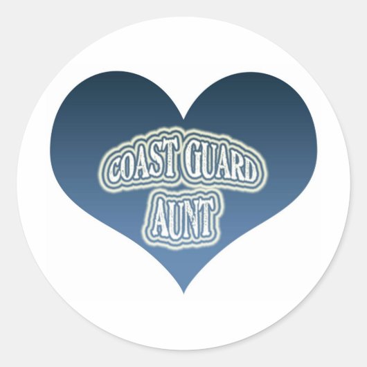 Sticker Rond Tante de la Garde côtière (Devant)