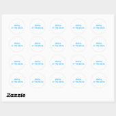 Sticker Rond Tante de la mariée (Feuille)