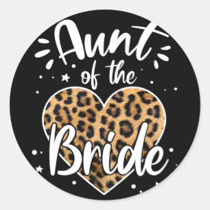 Sticker Rond Tante de la mariée que j'ai aimée en premier Cute