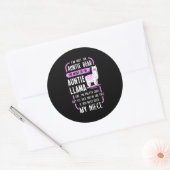 Sticker Rond Tante Llama (Enveloppe)