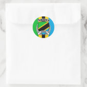 Sticker Rond Tanzanie (Sac)