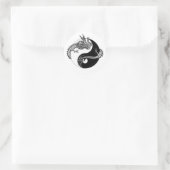 Sticker Rond Tao de l'année du dragon (Sac)