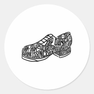 Sticker Rond Tap Dance Enseignant Tap Dancer Tap Dancing Steps