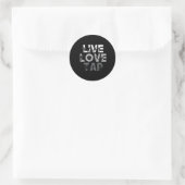 Sticker Rond Tap Dancing Live Love Tap Dance (Sac)