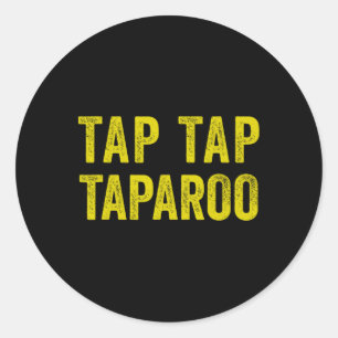 Sticker Rond Tap Taparoo Hockey Motivant Amusement Hommes Femme