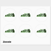 Sticker Rond Tapis (Feuille)