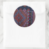 Sticker Rond Tapis bhoutanais (Sac)