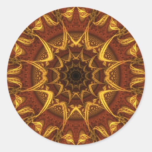 Sticker Rond Tapis du soleil (Devant)