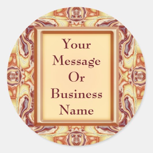 Sticker Rond Tapisserie royale (Devant)