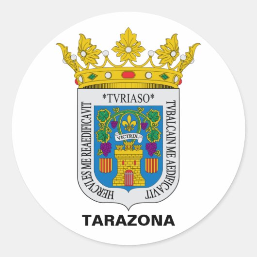 Sticker Rond Tarazona (Aragon, Espagne), blason (Devant)