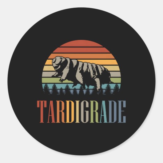 Sticker Rond Tardigrade (Devant)