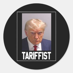Sticker Rond Tariffisme anti-Trump