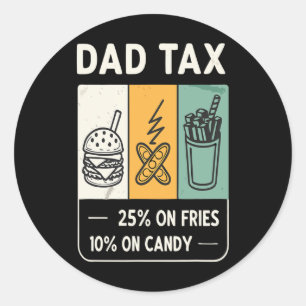 Sticker Rond Tarifs Tarifs Tarifaires de design papa Trump Funn