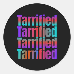 Sticker Rond Tarriéré drôle politique