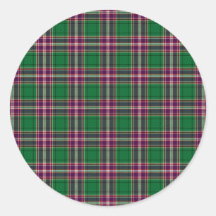 Sticker Rond Tartan de chasse de MacFarlane de clan