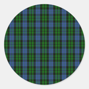 Sticker Rond Tartan de MacKay de clan