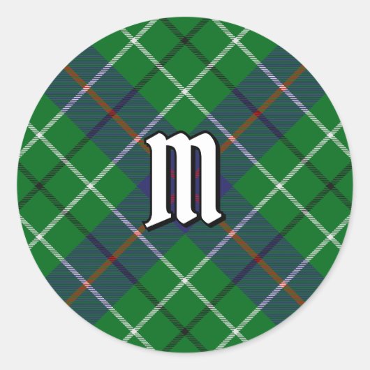 Sticker Rond Tartan du clan Duncan (Devant)