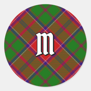 Sticker Rond Tartan du clan Grant