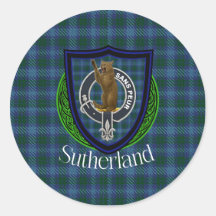Tartan et blason du clan écossais Sutherland
