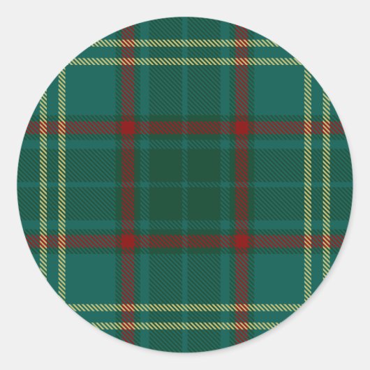 Sticker Rond Tartan irlandais du comté d'Armagh (Devant)