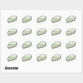 Sticker Rond tarte au citron vert (Feuille)