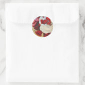 Sticker Rond Tarte aux fraises (Sac)