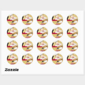 Sticker Rond Tarte aux pommes (Feuille)