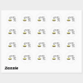 Sticker Rond Tarte & Pi (Feuille)