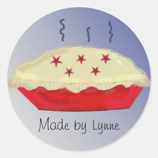 Sticker Rond Tartes maison (Devant)