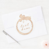 Sticker Rond Tasse de café tasse de café (Enveloppe)