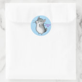 Sticker Rond Tasse de Chinchilla (Sac)
