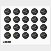 Sticker Rond Tassel Elegant Merci 2023 (Feuille)