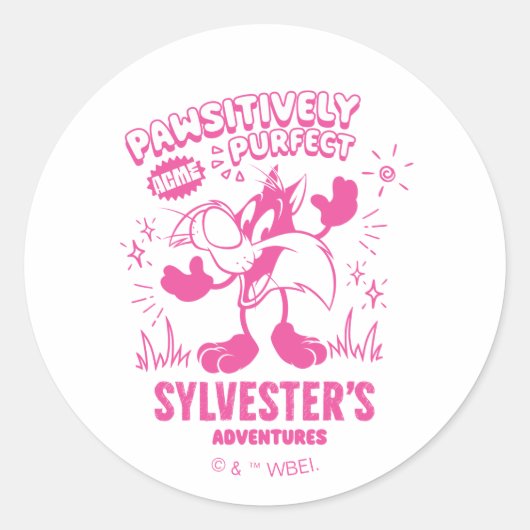 Sticker Rond Tasty Retro SYLVESTER™ (Devant)