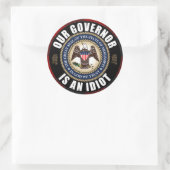 Sticker Rond Tate Reeves est un idiot (Sac)