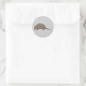 Sticker Rond Tatou gris (Sac)