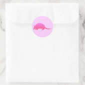 Sticker Rond Tatou rose (Sac)
