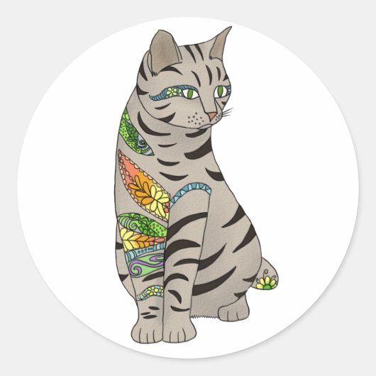 Sticker Rond Tatouage (Devant)