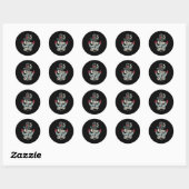 Sticker Rond tatouage Ancre (Feuille)