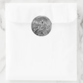 Sticker Rond tatouage d'amour (Sac)