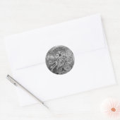 Sticker Rond tatouage d'amour (Enveloppe)