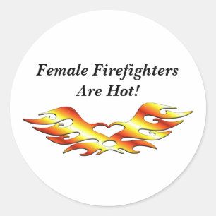 Sticker Rond Tatouage de flamme