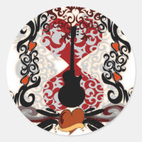 Tatouage de guitare
