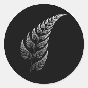Sticker Rond Tatouage tribal maori traditionnel. Nouvelle-Zélan