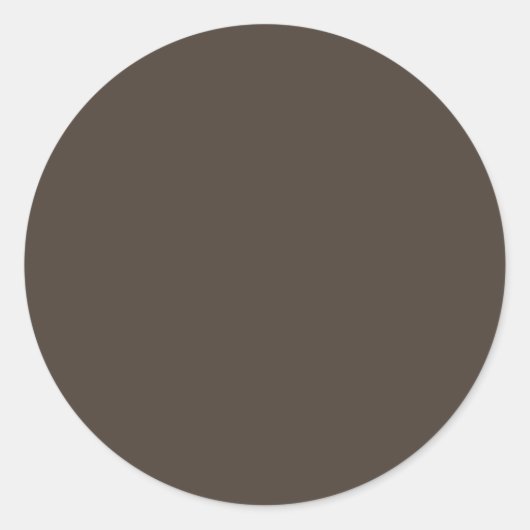 Sticker Rond Taupe foncée Couleur complémentaire supérieure (Devant)