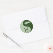 Sticker Rond Taureau Yin Yang (Enveloppe)