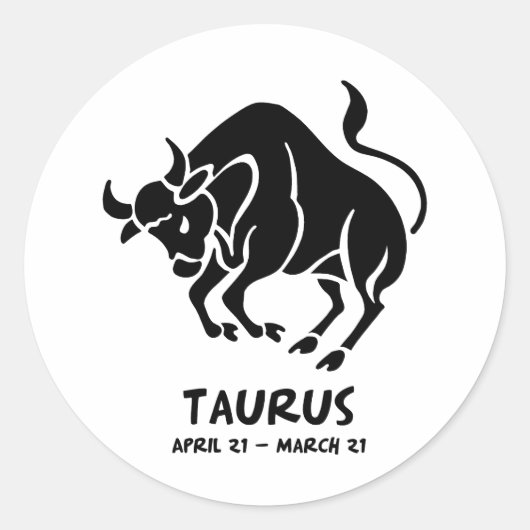 Sticker Rond Taurus (Devant)