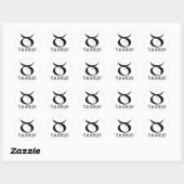 Sticker Rond Taurus (Feuille)